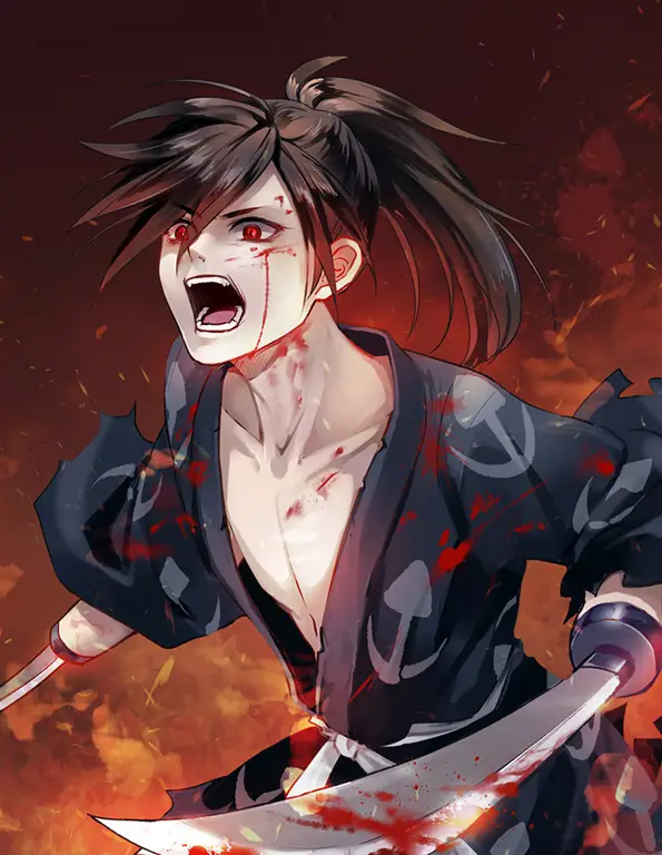 Persahabatan Hyakkimaru dan Dororo Hyakkimaru dan Dororo dalam sebuah adegan