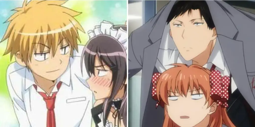 Adegan-Adegan Lucu dan Romantis Gambar adegan-adegan komedi romantis dalam anime