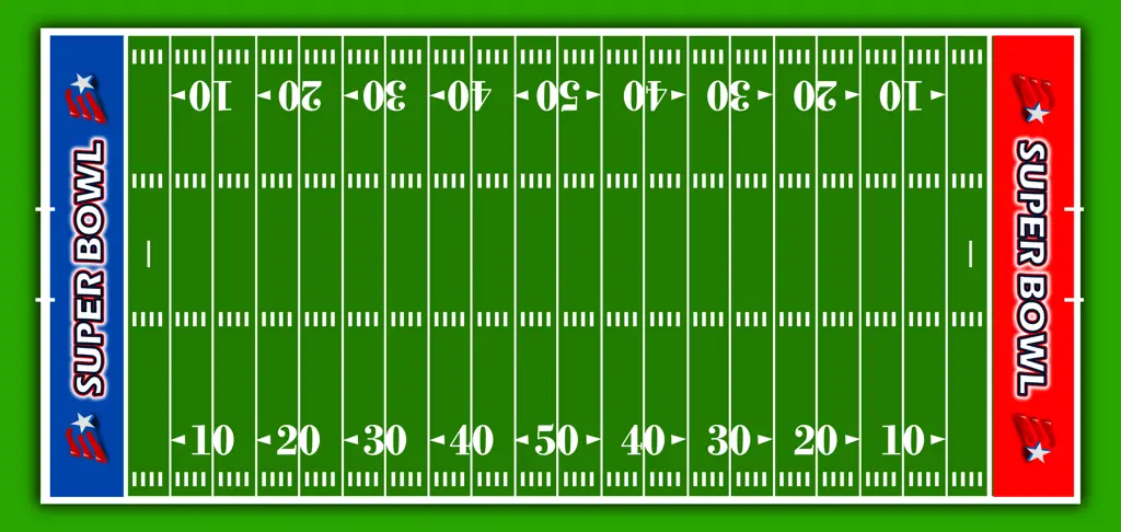 Pertandingan American Football yang menegangkan Lapangan American Football