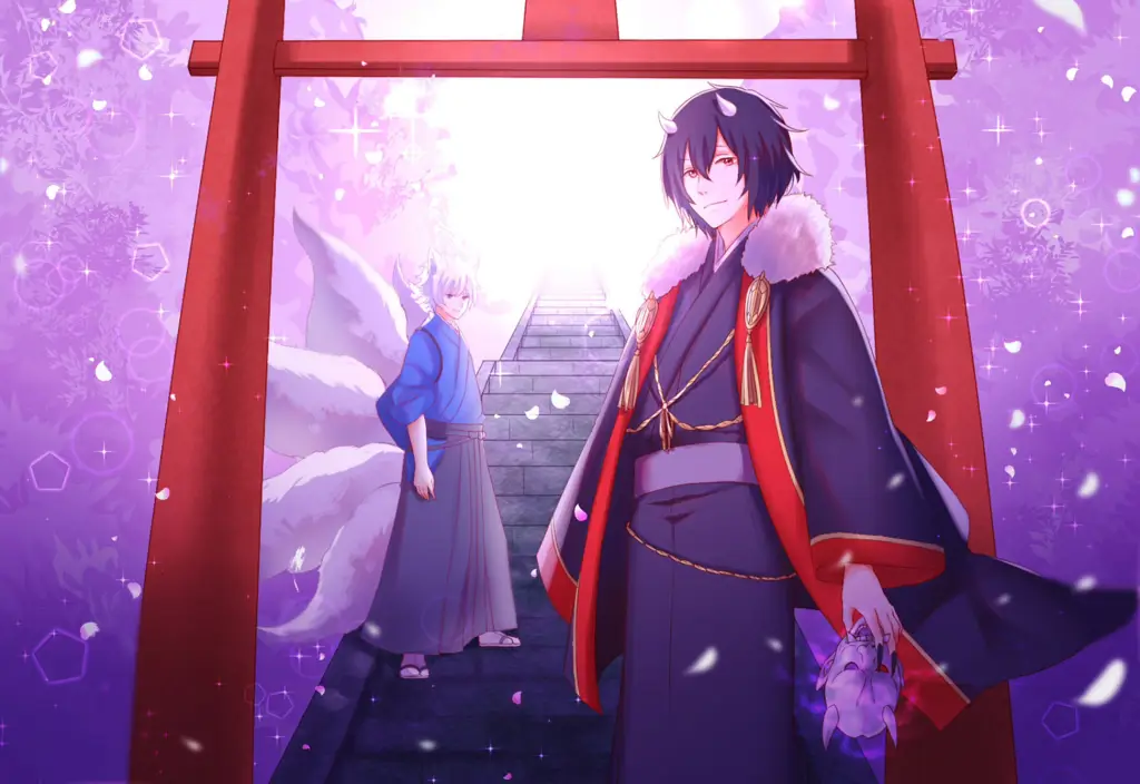 Adegan menarik dari anime Kakuriyo no Yadomeshi Gambar adegan menarik dari anime Kakuriyo no Yadomeshi